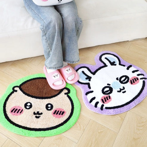 [韓國限定] CHIIKAWA 吉伊卡哇 地毯 地氈 5款｜CHII/小八/兔兔/飛鼠/栗子饅頭