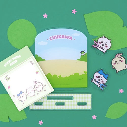 [韓國限定] CHIIKAWA 吉伊卡哇 亞加力立牌連便條紙Memo