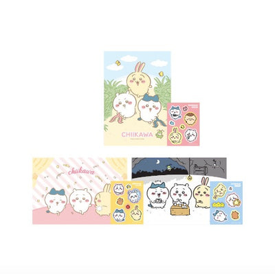 [韓國限定] CHIIKAWA 吉伊卡哇 A4海報連貼紙｜3款