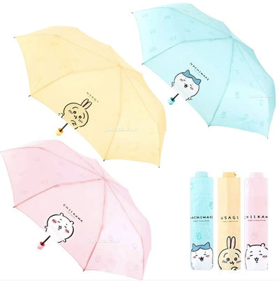 [韓國限定] CHIIKAWA 吉伊卡哇 雨傘 縮骨遮｜笑臉CHII/小八/兔兔