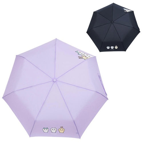 [韓國限定] CHIIKAWA 吉伊卡哇 全自動雨傘 縮骨遮｜黑/紫