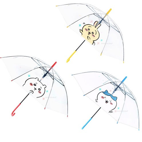 [韓國限定] CHIIKAWA 吉伊卡哇 透明雨傘 直遮｜大頭CHII/小八/兔兔