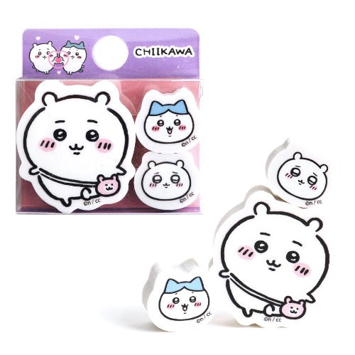 [韓國限定] CHIIKAWA 吉伊卡哇 擦膠 3件裝