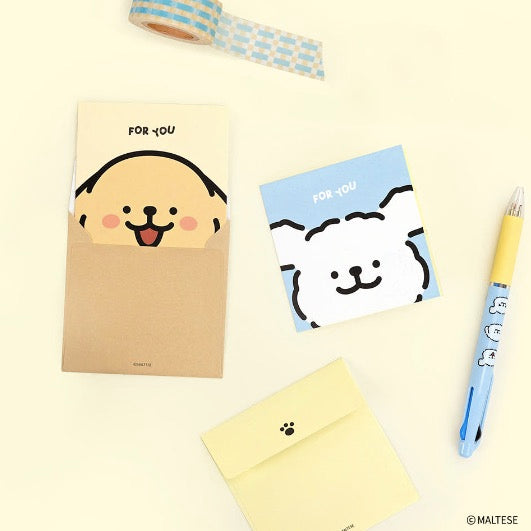 現貨 韓國限定 MALTESE線條小狗 萬用卡 心意卡 2款