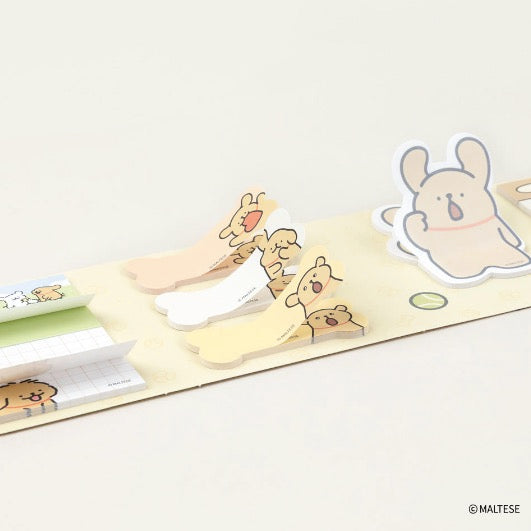 韓國限定 MALTESE線條小狗 Memo Pad 2款