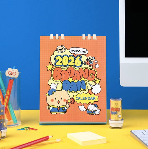 YURANG 망그러진곰 BOOANG DAN CALENDAR 2026 座枱月曆