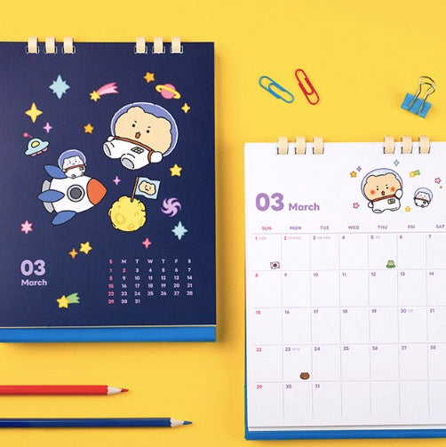 YURANG 망그러진곰 BOOANG DAN CALENDAR 2026 座枱月曆