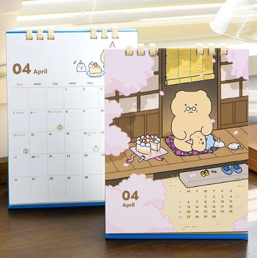 YURANG 망그러진곰 BOOANG DAN CALENDAR 2026 座枱月曆