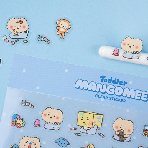 YURANG 망그러진곰 TODDLER MANGOMEE BB系列 透明貼紙