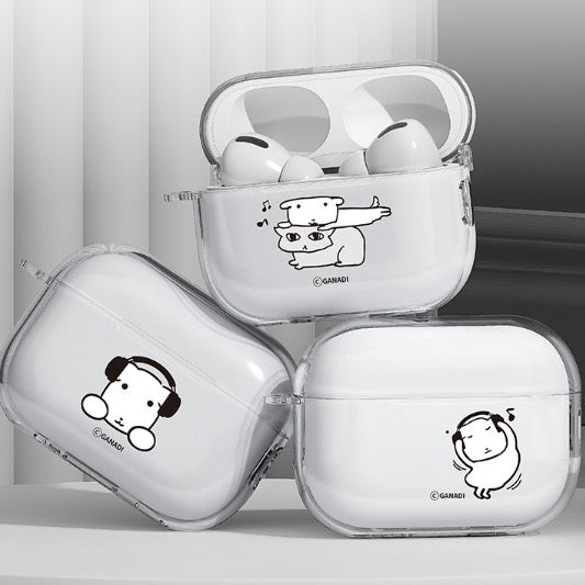 GANADI Music AirPods透明保護殼連扣環 5款