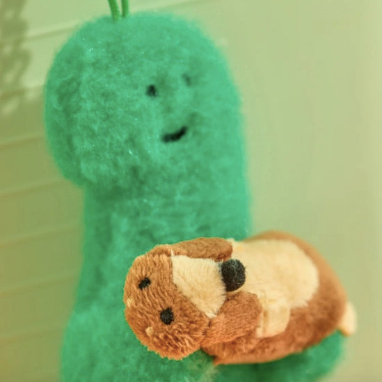 JOGUMAN Brachio&Woody Throw Away Plush Keyring 鎖匙扣