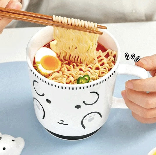 GANADI 一人麵碗套裝(麵碗＋筷子＋筷子托)