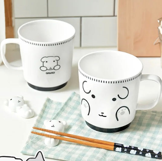 GANADI 一人麵碗套裝(麵碗＋筷子＋筷子托)