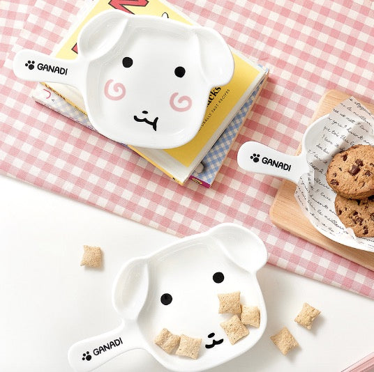 GANADI 手柄陶瓷碟 2件套裝