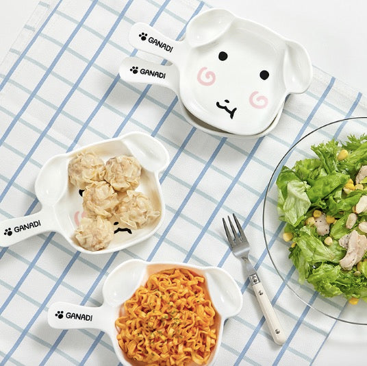 GANADI 手柄陶瓷碟 2件套裝