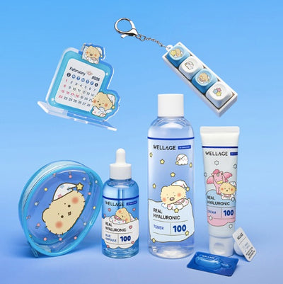 Wellage x mangomee Real Hyaluronic 精華/面霜/爽膚水/急救精華膠囊 送限定贈品