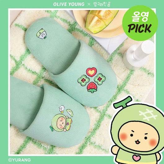 nareun X mangomee 家居拖鞋 Green