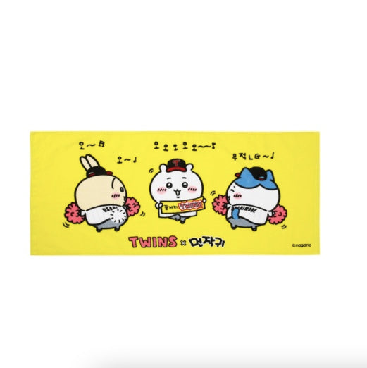 LG TWINS X CHIIKAWA聯名 公仔 毛巾 毛毯 襟章 背包