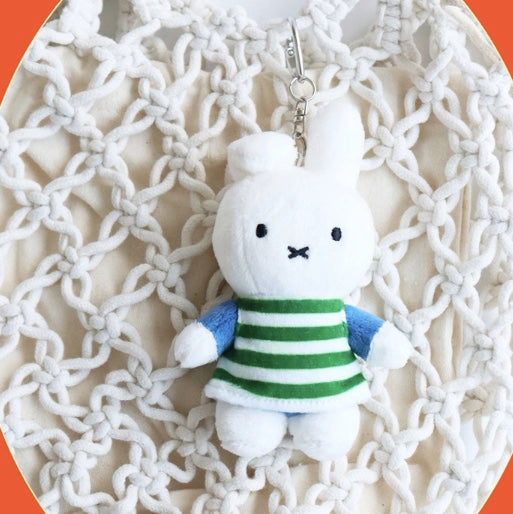 韓國限定 MIFFY SUMMER STRIPE KEYRING｜3款