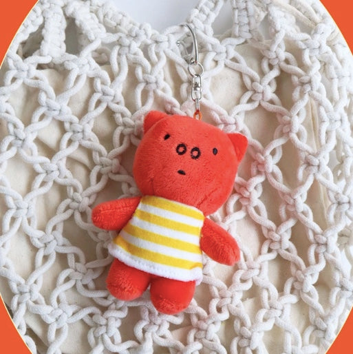 韓國限定 MIFFY SUMMER STRIPE KEYRING｜3款