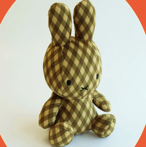 韓國限定 MIFFY 格紋公仔 30cm 4款