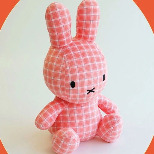 韓國限定 MIFFY 格紋公仔 30cm 4款