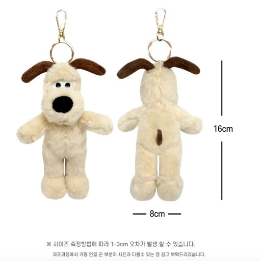 韓國限定 Wallace & Gromit 超級無敵掌門狗 鎖匙扣 12cm 16cm