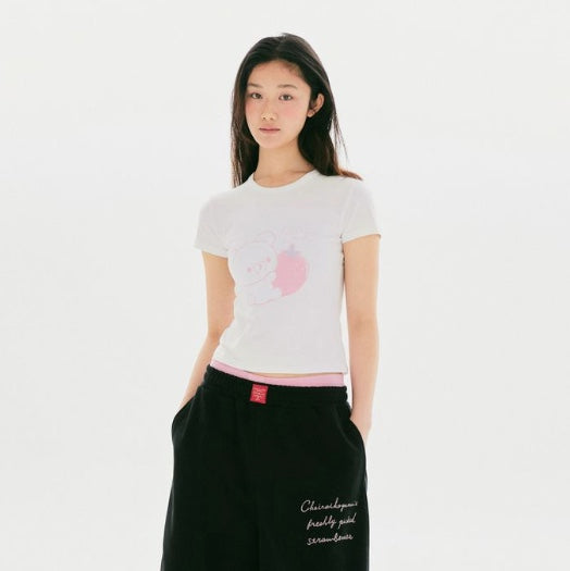 SPAO Rilakkuma 鬆弛熊 茶小熊 小白熊 短袖T恤 Slim Fit T-Shirt