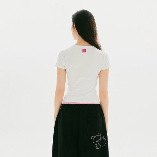 SPAO Rilakkuma 鬆弛熊 茶小熊 小白熊 短袖T恤 Slim Fit T-Shirt