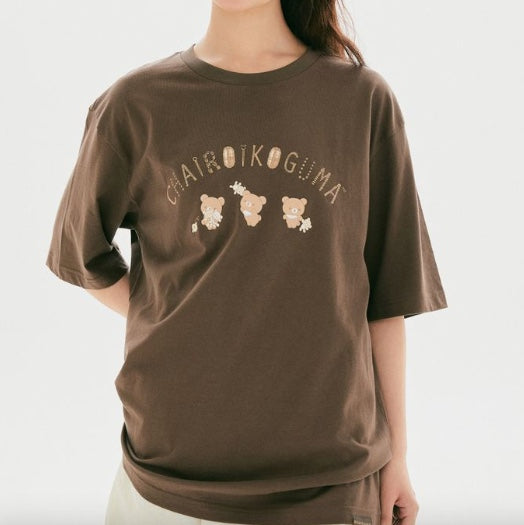 SPAO Rilakkuma 鬆弛熊 茶小熊 小白熊 短袖T恤 Slim Fit T-Shirt