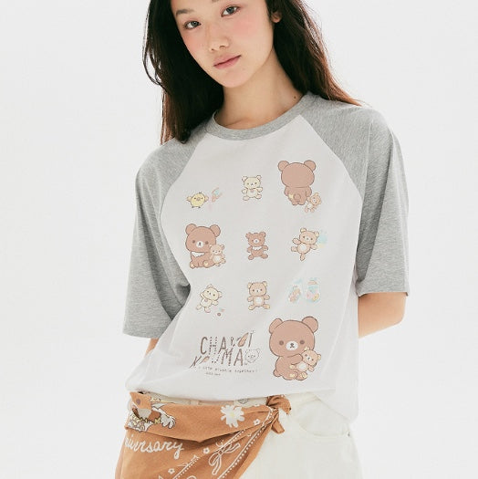 SPAO Rilakkuma 鬆弛熊 茶小熊 短袖T恤 T-Shirt