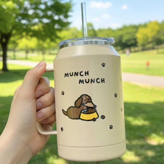 JOGUMAN BRACHIO WOODY 不銹鋼保溫杯 950ml+磁石開瓶器SET