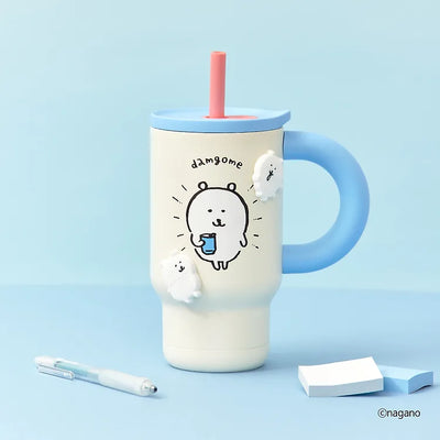 韓國限定 JOKE BEAR 飲管隨行杯 連3款磁石貼 740ml