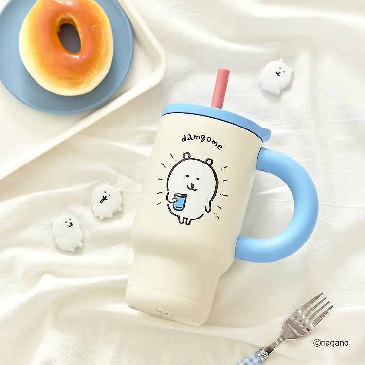 韓國限定 JOKE BEAR 飲管隨行杯 連3款磁石貼 740ml