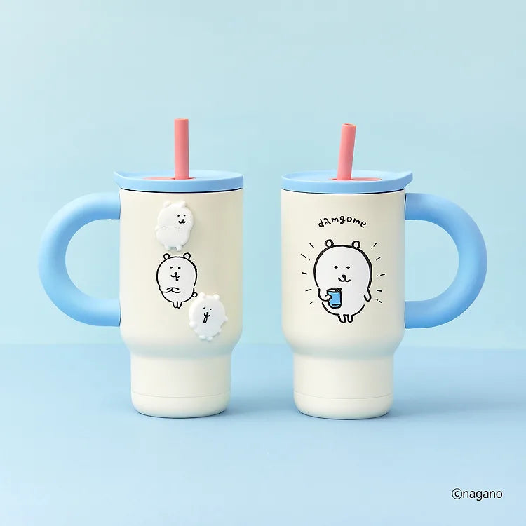 韓國限定 JOKE BEAR 飲管隨行杯 連3款磁石貼 740ml