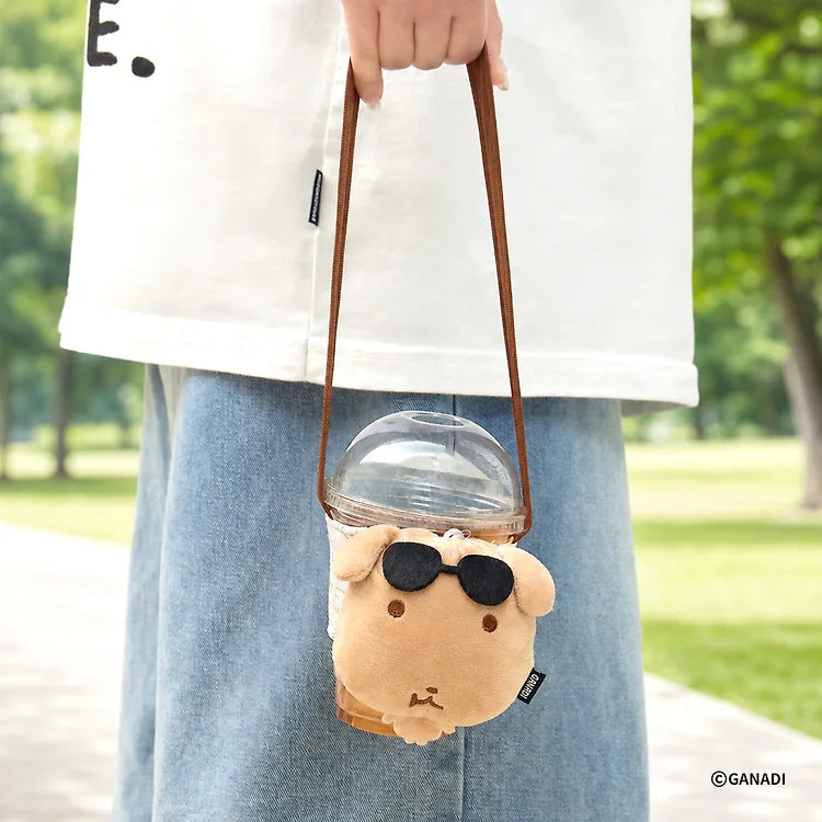 [預約]GANADI HOLDER KEYRING 曬黑版公仔鎖匙扣掛件 環保飲料袋