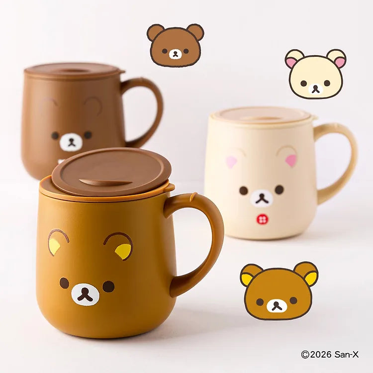 預約 韓國限定 RILAKKUMA 鬆弛熊 小白熊 茶小熊 保溫杯360ml
