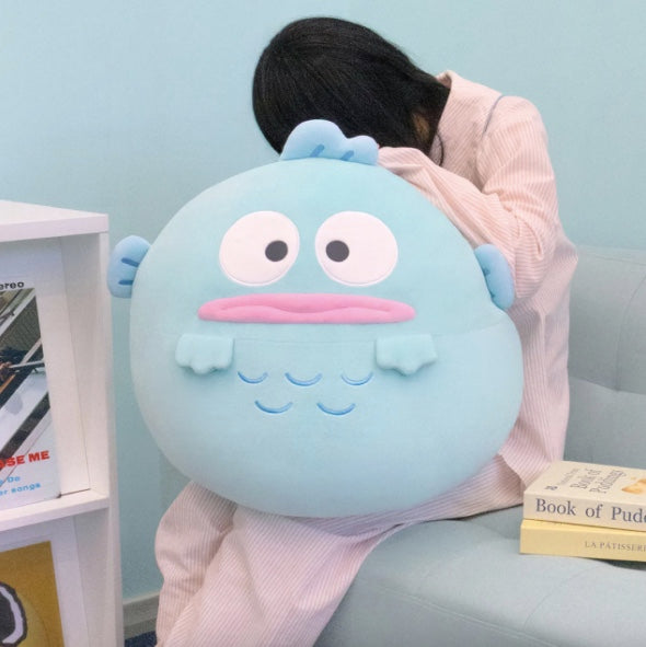 韓國限定 SANRIO HANGYODON MOCHI CUSHION 水怪 醜魚 麻糬咕臣