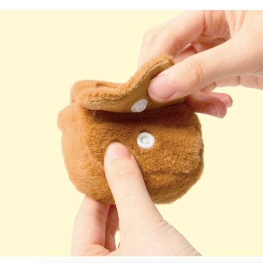 韓國限定 Rilakkuma 鬆弛熊 AirPods Case Keyring 迷你收納包鎖匙扣