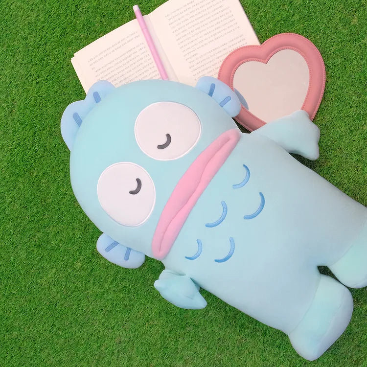 韓國限定 SANRIO HANGYODON HEALING CUSHION 水怪 醜魚 睡覺麻糬咕臣