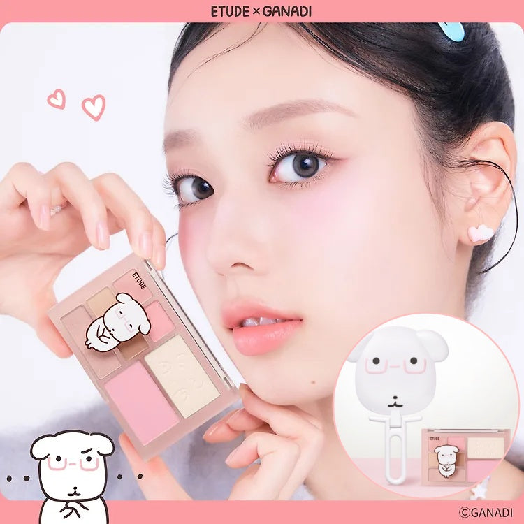 Etude X GANADI Play Multi Eyes Cheek Kit 送摺鏡