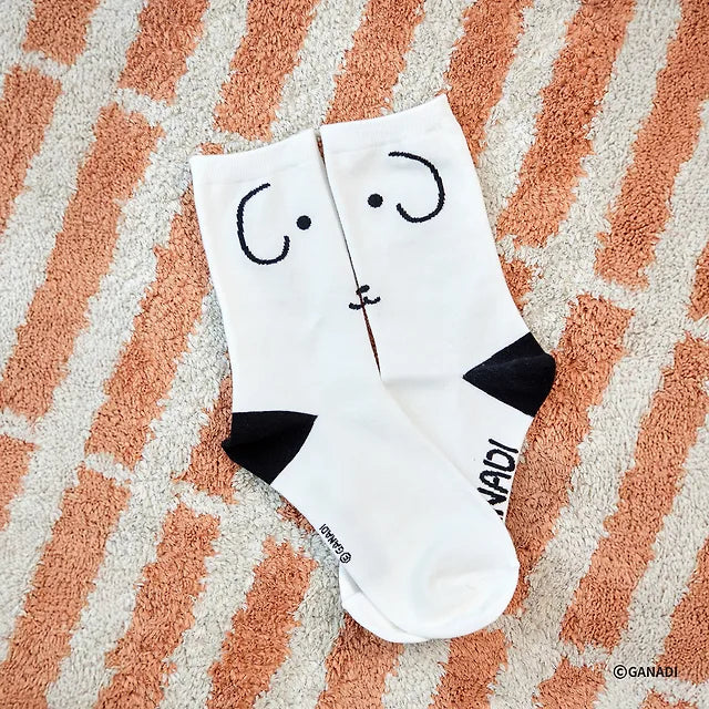 GANADI 中筒襪 2對裝