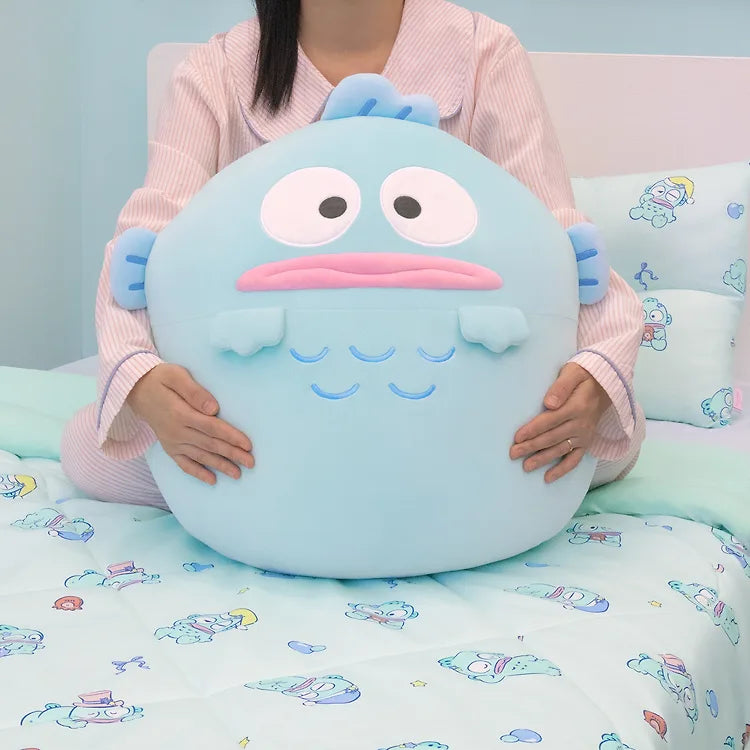 韓國限定 SANRIO HANGYODON MOCHI CUSHION 水怪 醜魚 麻糬咕臣