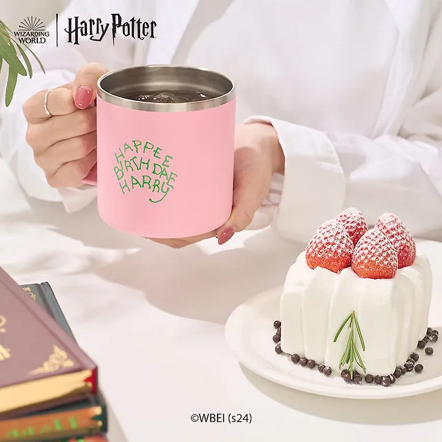 韓國限定 HARRY POTTER 不銹鋼保溫杯連杯蓋420ml