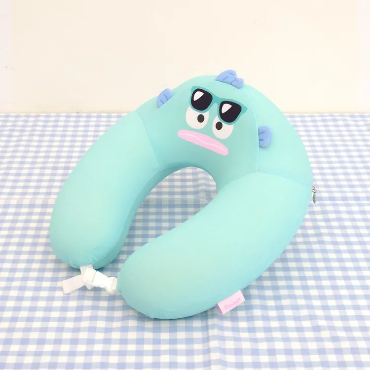 韓國限定 SANRIO HANGYODON TRAVEL PILLOW 水怪 醜魚 涼感旅行頸枕