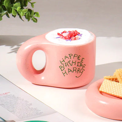 韓國限定 HARRY POTTER 陶瓷杯連底盤套裝 270ml