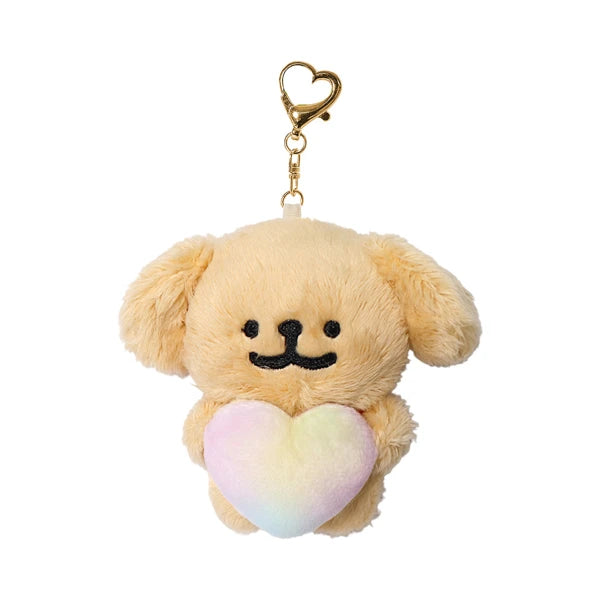 韓國限定 MALTESE 線條小狗 公仔鎖匙扣｜極光愛心 8cm 13cm