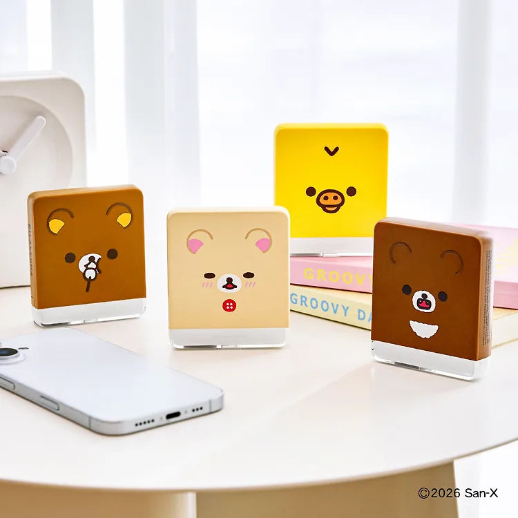 韓國限定 RILAKKUMA 鬆弛熊 MAGSAFE 纖薄磁吸充電器 5000mAh