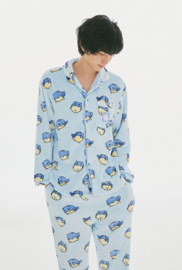 SPAO POKEMON WINTER PAJAMA 珊瑚絨睡衣套裝 比卡超