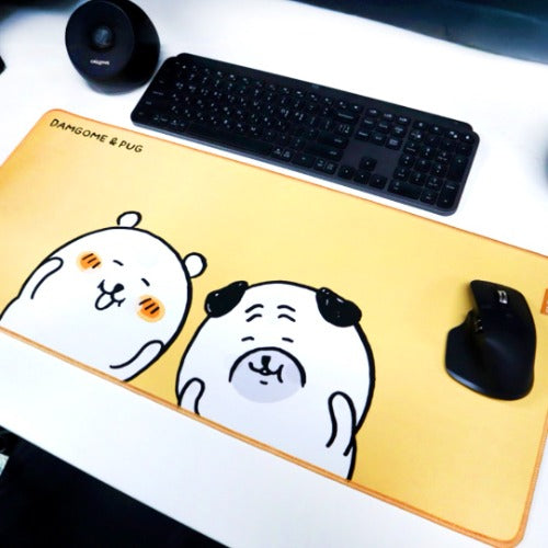 [韓國限定] JOKE BEAR 白熊 Desk Mat 桌墊 長滑鼠墊｜Yellow